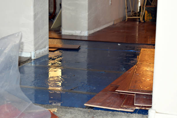 Professional Water Damage Restoration technician working in Athens, ME